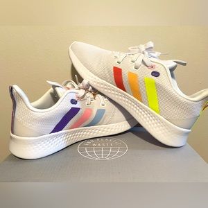 NEW Adidas Puremotion Running Sneakers in Cloud White, sz 39 / 7.5